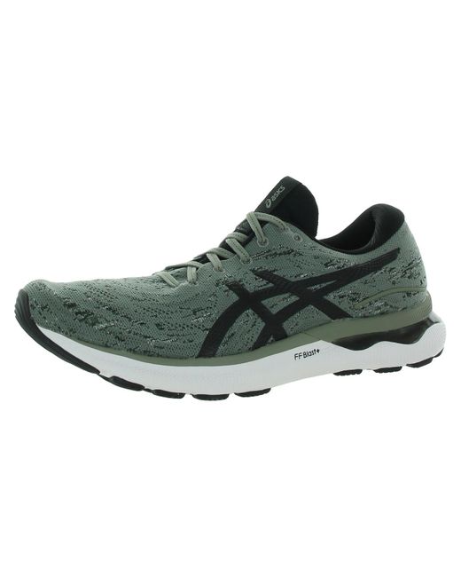 Asics Green Gel Nimbus 24 Mk Sport Lace Up Casual And Fashion Sneakers for men