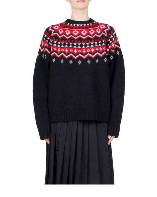 6397 Blue Fair Isle Pullover Sweater