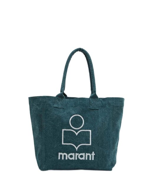 Isabel Marant Blue Small Yenky Logo Tote Bag