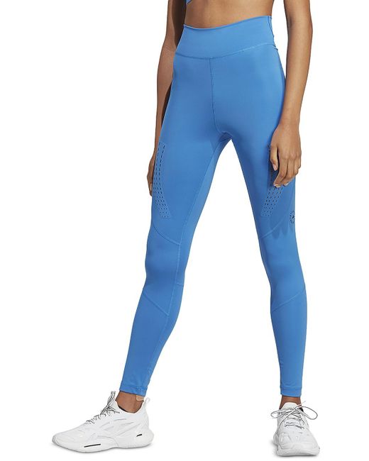 Adidas By Stella McCartney Blue Activewear Yoga Fitness Athletic leggings
