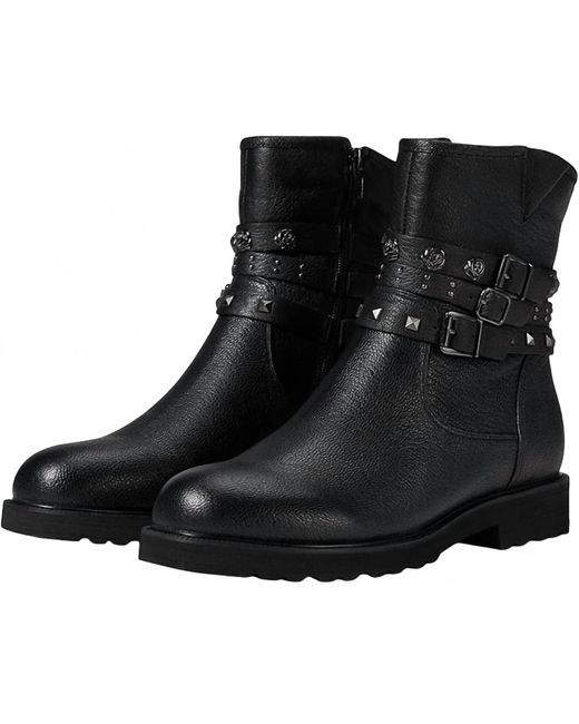 David Tate Black Blade Leather Boots