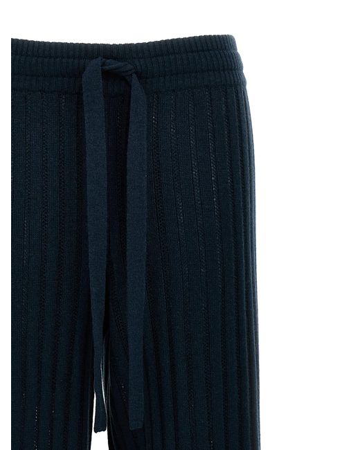 Eres Blue Wool Casual Pants