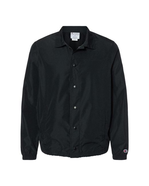 Champion Black Coach's Jacket for men