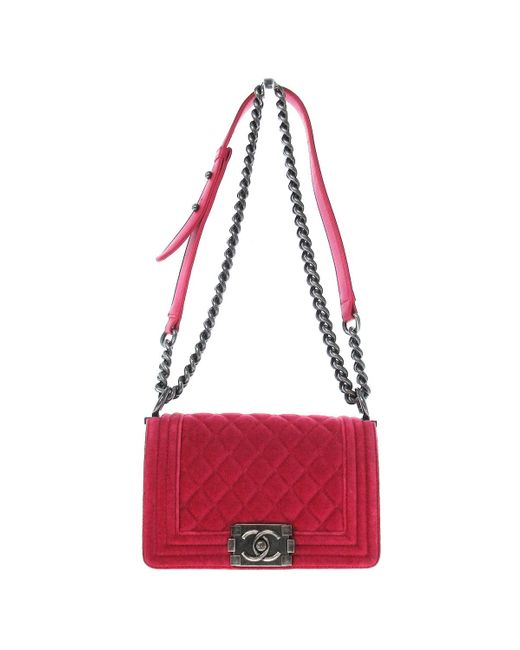 Pre owned online chanel boy bag