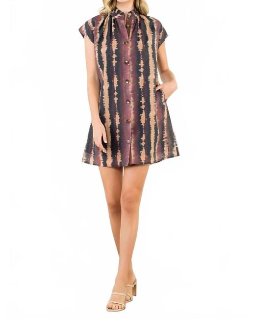 Thml Women's Tie Dye Shirt Dress Thml Women's Tie Dye Shirt Dress