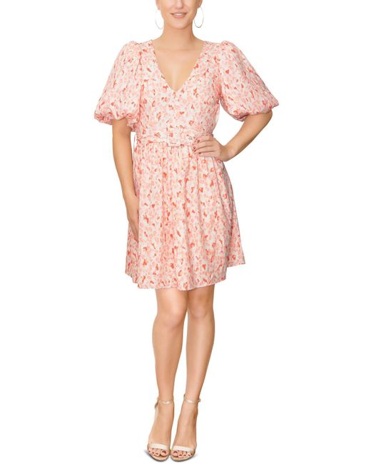 Rachel Roy Pink Valeria Summer Short Mini Dress
