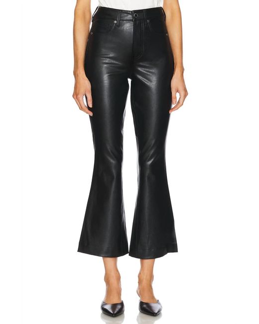 Veronica Beard Women's Black Carson High Rise Ankle Flare V Jeans