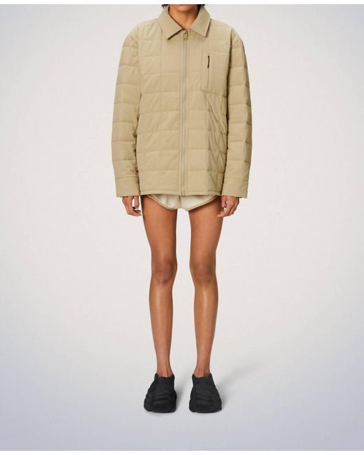 Rains Natural Giron Liner Overshirt T1 Jacket
