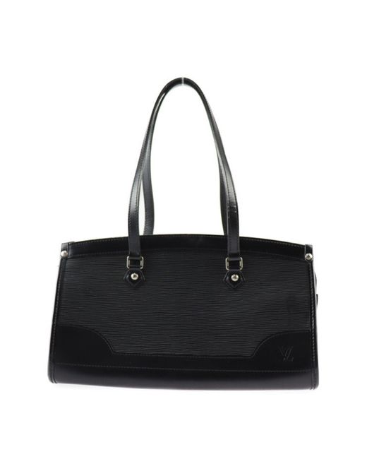 Louis Vuitton Black Madeleine Leather Shoulder Bag (pre-owned)