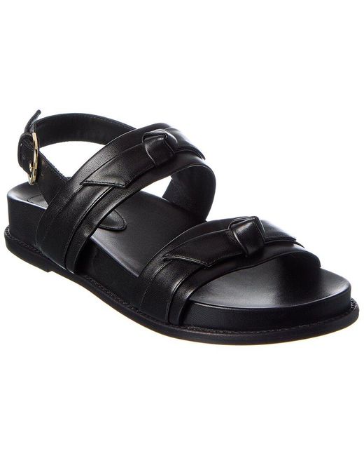 Alexandre Birman Clarita Sport Leather Sandal in Black | Lyst