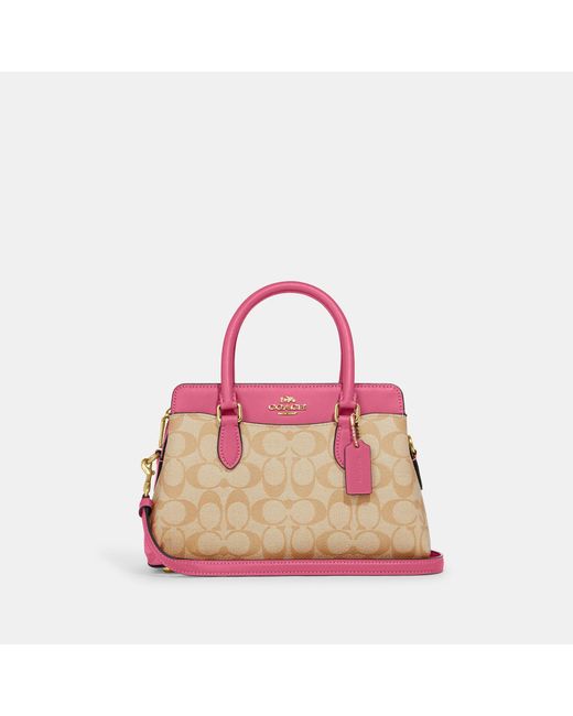 Coach Outlet Mini Darcie Carryall in Pink | Lyst