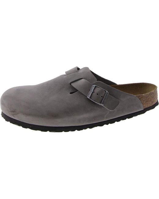 Birkenstock Black Suede Shearling Lined Slide Sandals