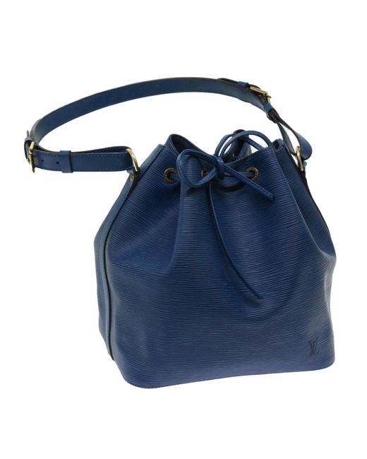 Louis Vuitton Blue Leather Shoulder Bag (pre-owned)