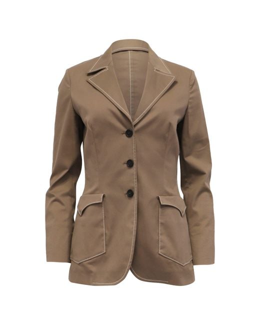 Prada Brown Suit Blazer