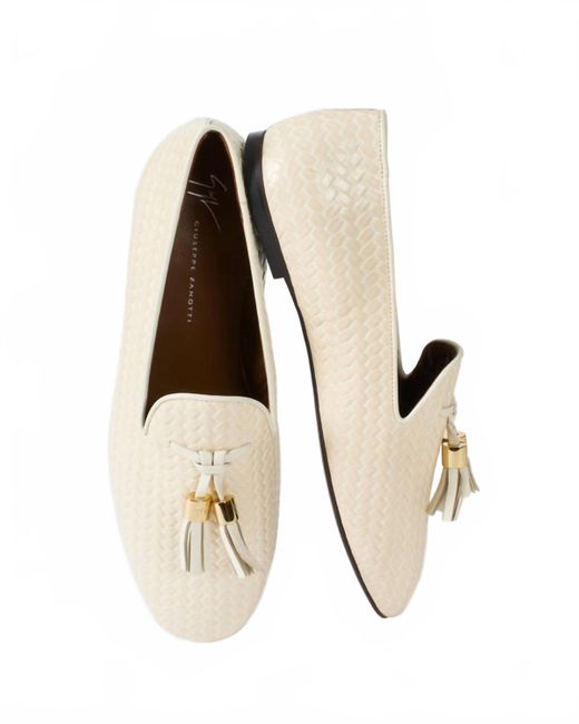 Giuseppe Zanotti White Amanda Flats