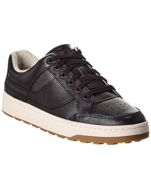 Vince Men's Black Wilder Court Leather Sneaker