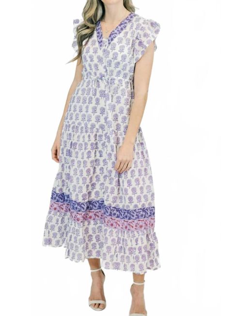 Victoria Dunn White Rosa Maxi Dress