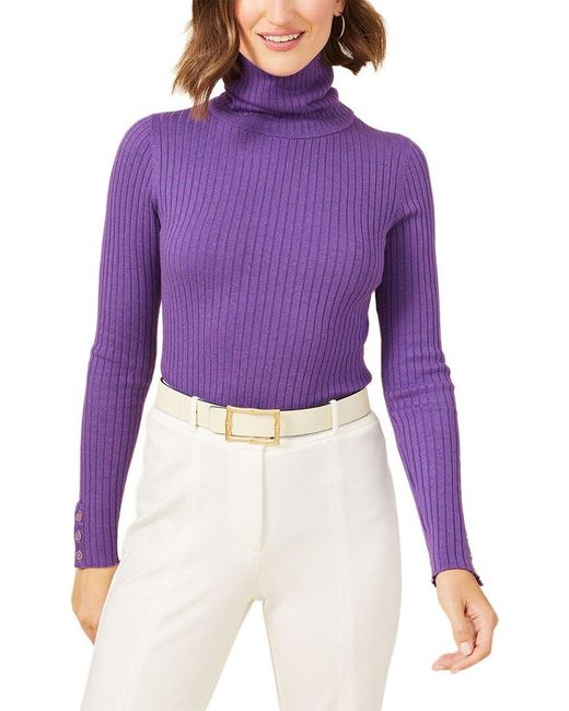 J.McLaughlin Purple Arlette Sweater