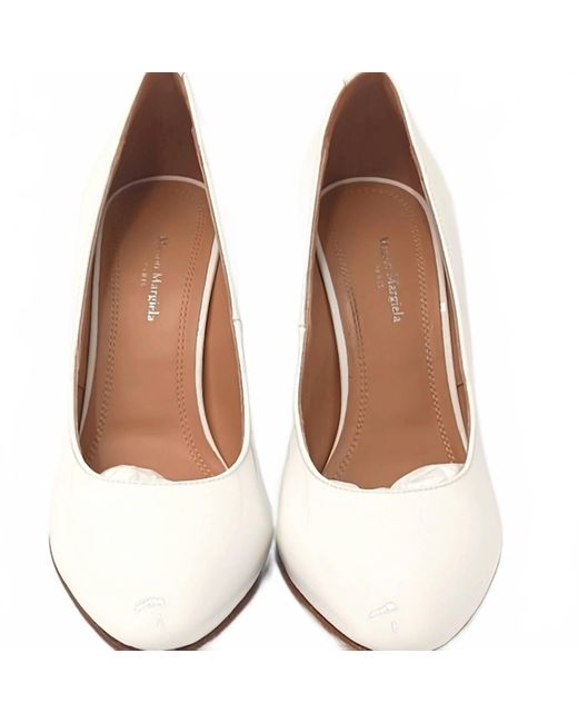Maison Margiela Brown Patent Leather Court Pumps