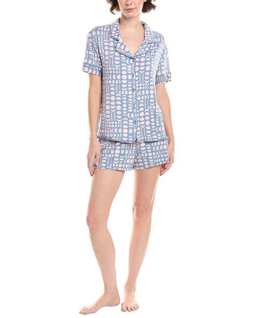 Honeydew Intimates Blue 2Pc All American Shortie Set