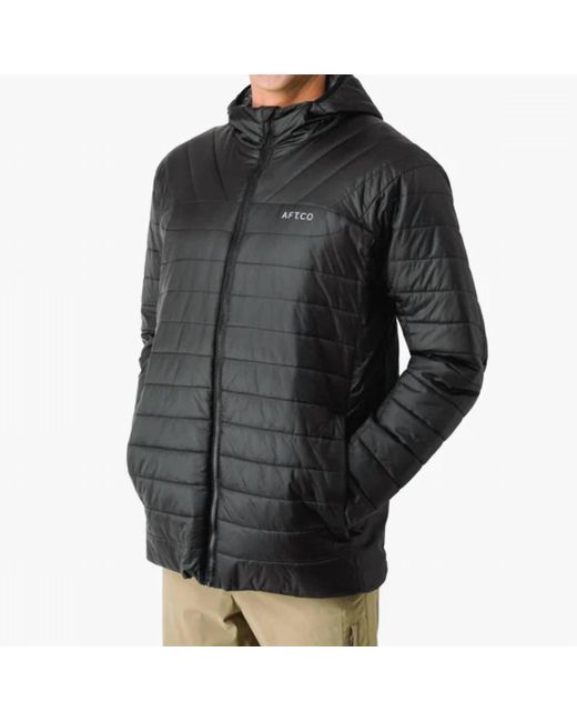 AFTCO Black Drift Puffer Jacket for men