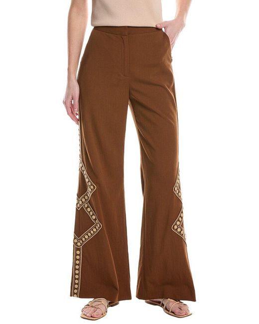 Ba&sh Brown Taos Straight Trousers