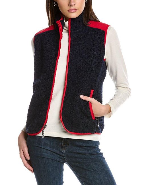 Brooks Brothers Teddy Vest in Blue (Red) Lyst