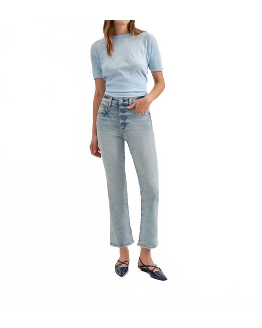 DAZE Blue Shy Girl Crop Flare Jeans
