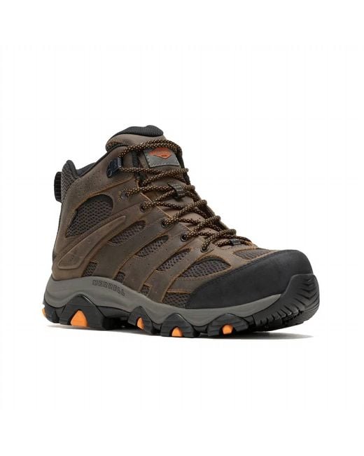 Merrell Brown Moab Vertex 2 Mid Waterproof Boot for men
