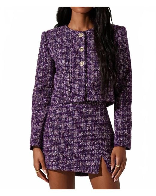 Astr Purple Lyssa Jacket