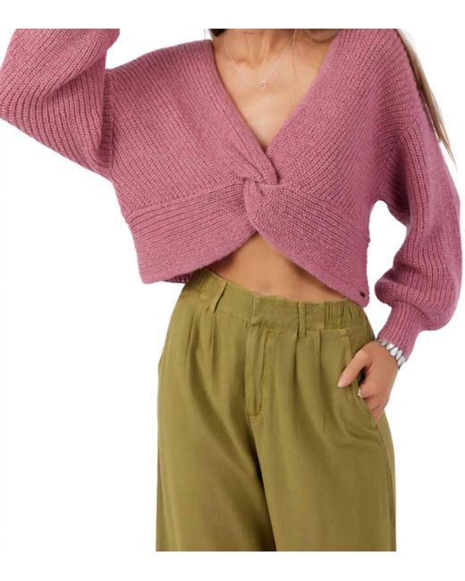O'neill Sportswear Purple Hillside Front Revo Sweater