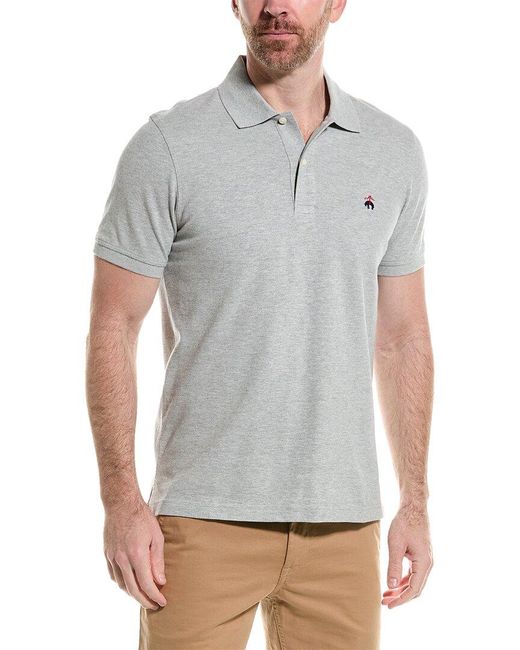 Brooks Brothers Gray Slim Fit Polo Shirt for men