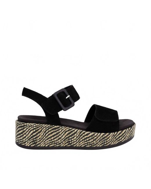 Remonte Black Platform Sandal