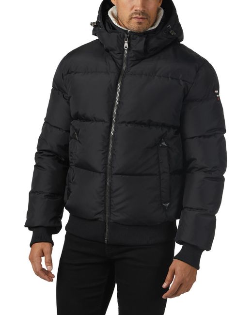 Pajar Black Watson Sherpa Cold Weather Bomber Jacket for men