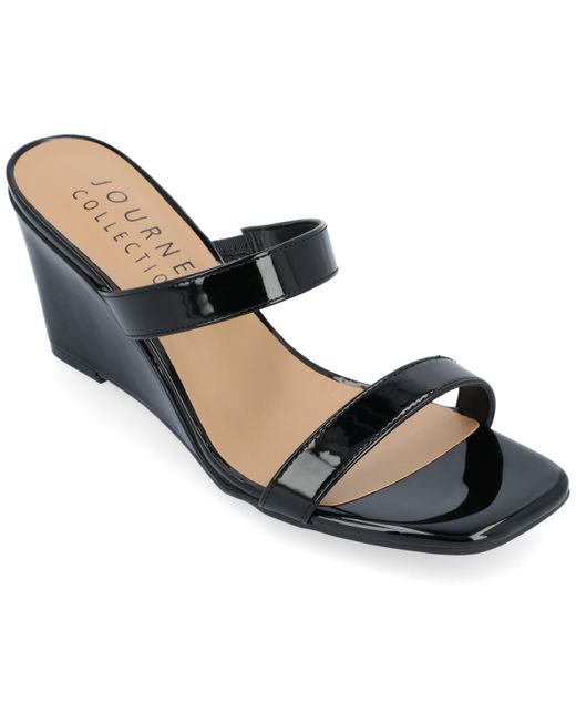 Journee Collection Tru Comfort Foam Clover Wedge Sandals in Black Lyst
