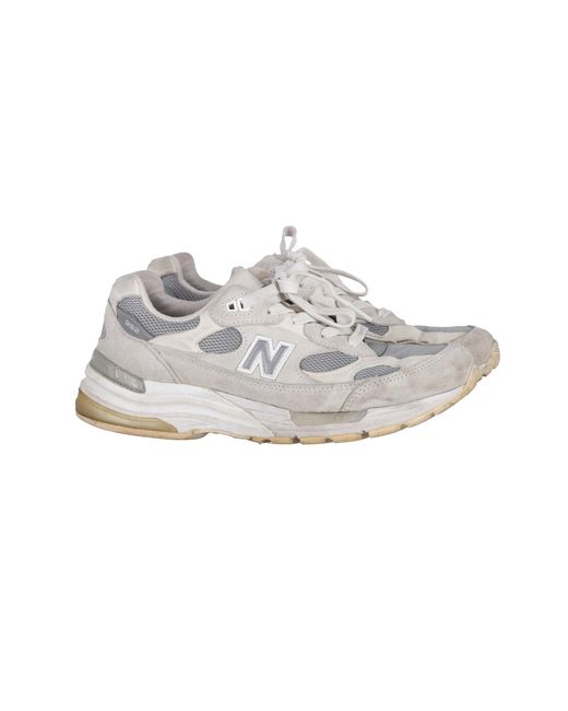 New Balance Ecru Suede Sneakers in White for Men Lyst