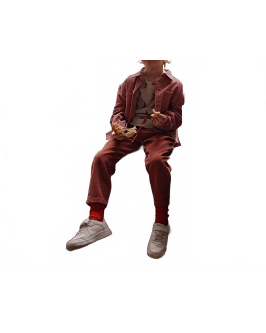 Emile Et Ida Red Kids Button Up Shirt for men