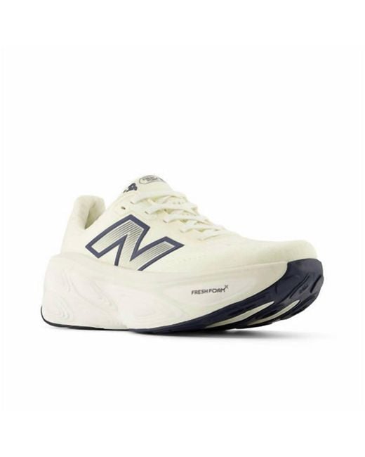 New Balance White Fresh Foam X More V5 Running Shoe