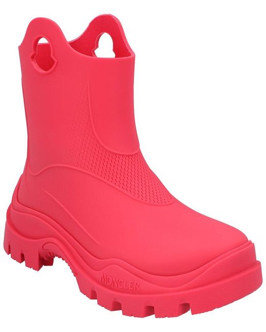 Moncler Pink Misty Rain Boot