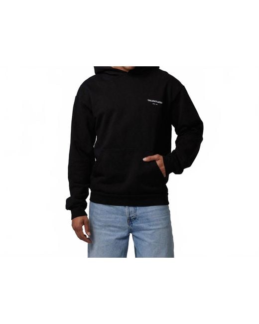 TALENTLESS Men's Black Circle Logo Hoodie