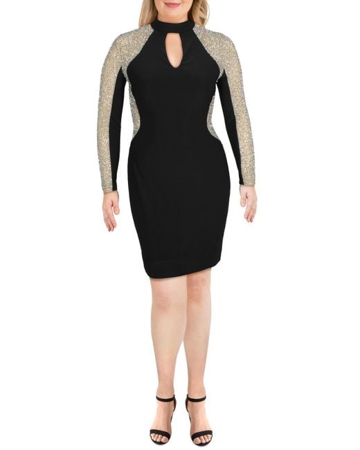 Xscape Formal Short Sheath Dress in Black Lyst