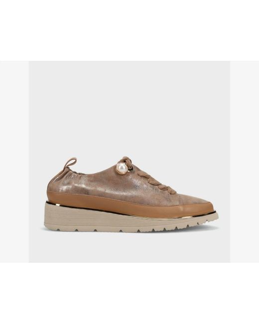Vaneli Brown Flash Leather Shoes