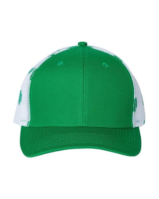 Katia Green Printed Mesh Trucker Cap for men