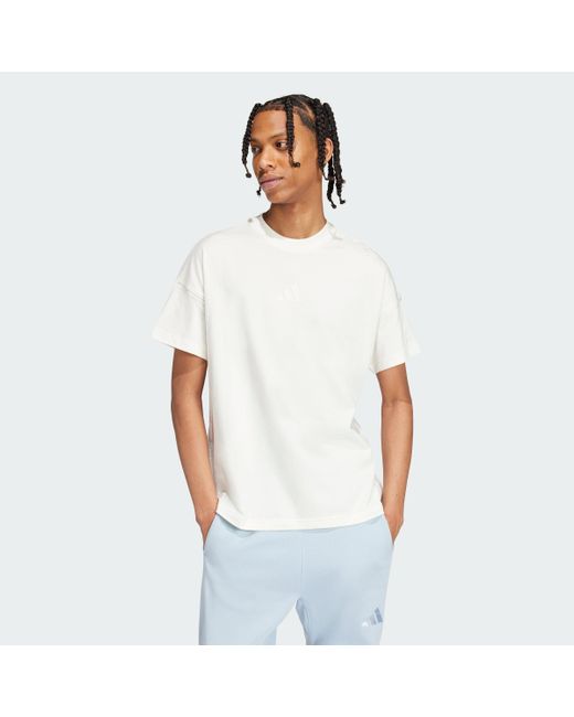 Adidas White All Szn Tee for men