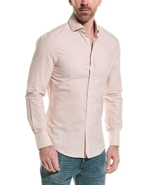 Brunello Cucinelli Natural Slim Fit Shirt for men