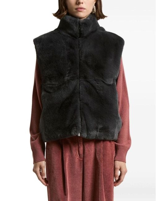 Peserico Black Textured Sweater With Wool