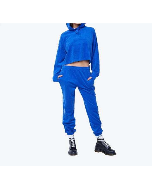Juicy Couture Blue Surf The Web Micro Terry East jogger Pant