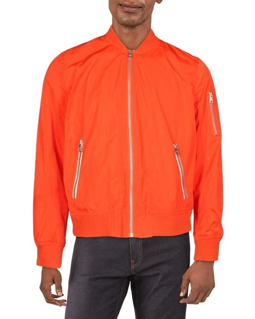 Levi's Light Weight Warm Bomber Jacket in Orange Lyst