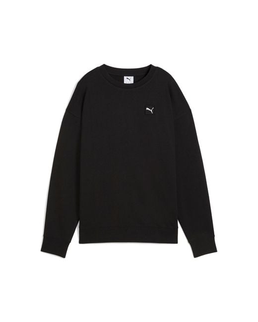 PUMA Black Ess Elevated Comfort Crew