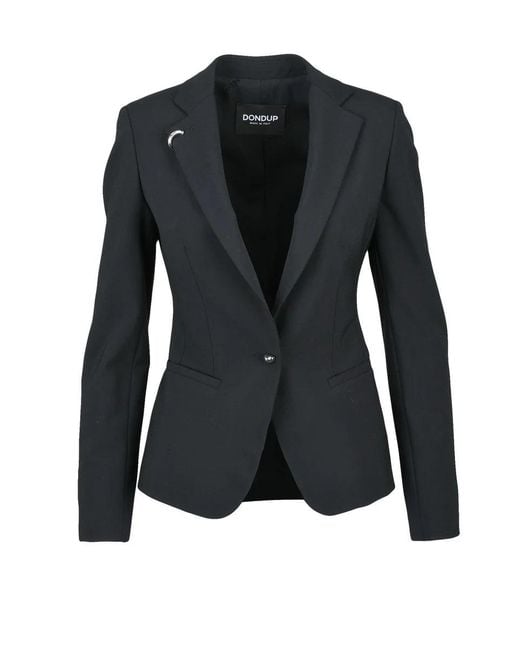 Dondup Black Fitted Blazer